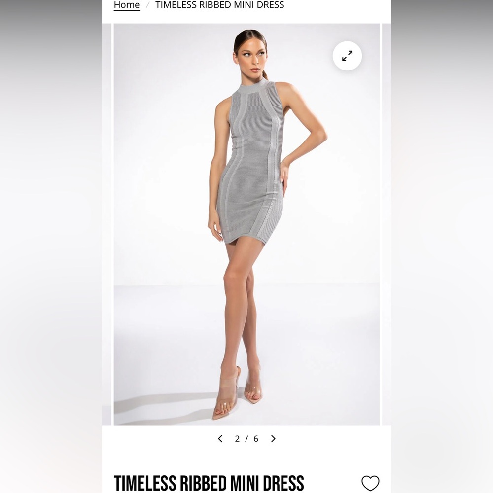 AKIRA Gray Mini Dress